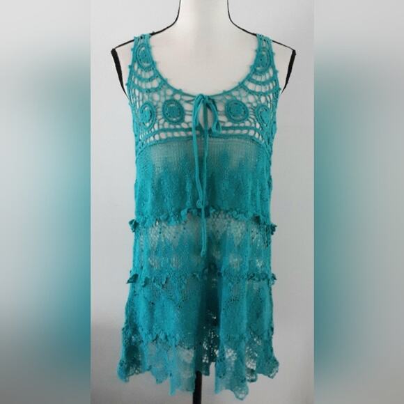 Dasayo Crochet Lace Swimsuit Cover Up - Picture 1 of 4